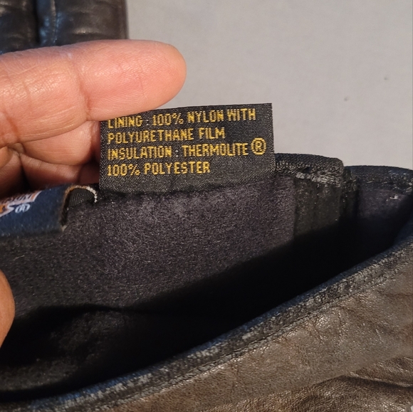 Harley-Davidson Dark Brown Leather Gloves (133) - Picture 6 of 10